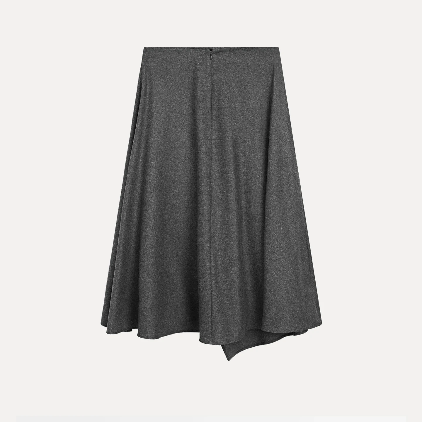 Faion – jupe mi-longue asymétrique pour femme, taille moyenne, ligne a, tenue quotidienne européenne, nouvelle collection hiver 2025