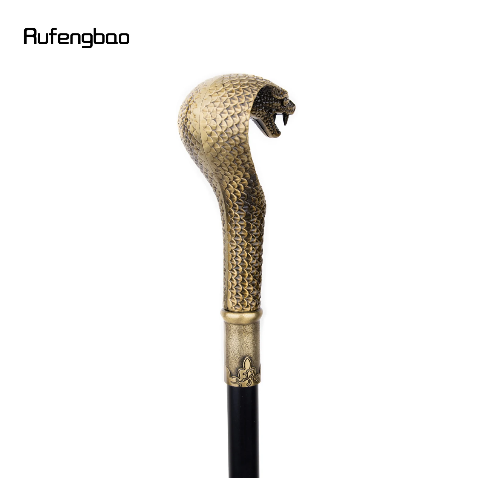 Bronze Luxury SNAKE Handle Walking Stick ซ่อนแผ่นป้องกันตัวเองแฟชั่น Cane แผ่นคอสเพลย์ Crosier Stick 93 ซม