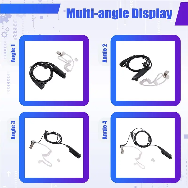 [NEW!】 Air Acoustic Tube Earpiece Mic Headset PTT For Motorola GP380 Portable Radio Walkie Talkie GP 340 GP328 GP1280 PRO5150 GP