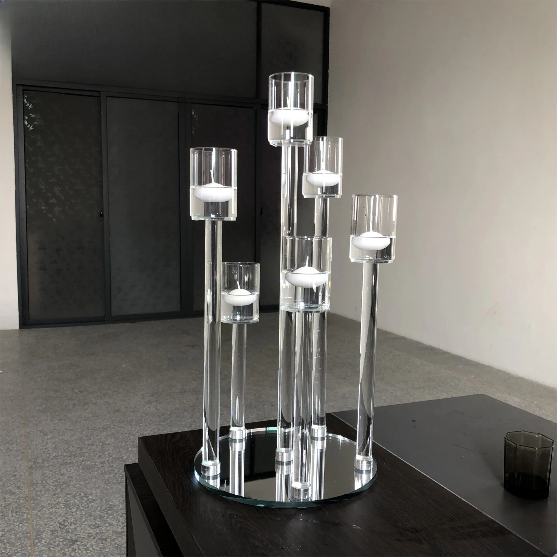 

Manufacturers wholesale and retail wedding event decoration supplies, desktop decoration 6 crystal columns
