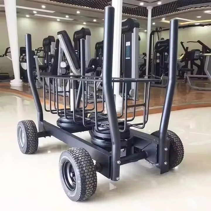 Gym Equipment Fitness Pull Push Power Training Weight Plate Resistance Sled Cart Tank Push Sled