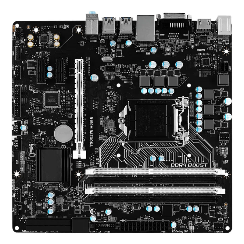 Used MSI B150M BAZOOKA With Intel B150 LGA 1151 Motherboard , support Intel 6th generation Core i7/i5/i3/Pentium/Celeron CPU