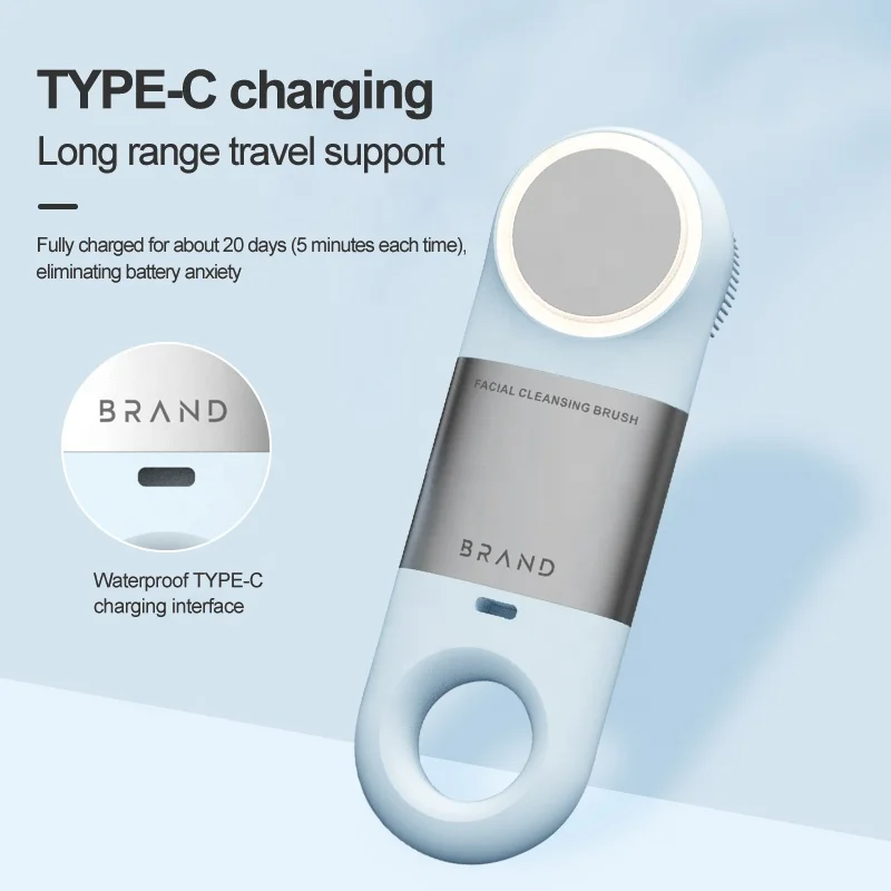 New Hot and Cool Apply Waterproof Electric Facial Cleansing Brush for Home Use Wash Face Cleaning Deep Clean  Tools