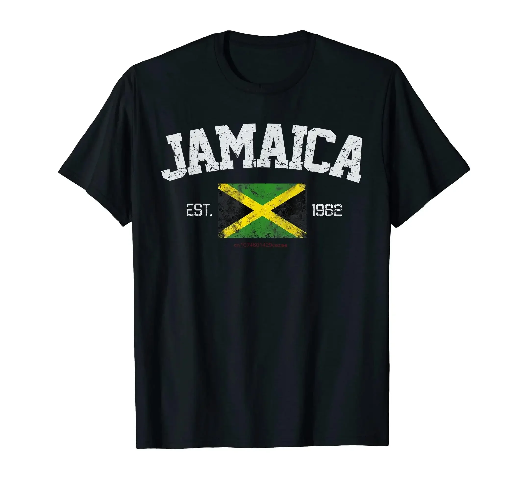 Hip Hop MEN WOMEN UNISEX T Shirts Size S-5XL Vintage JAMAICA Flag Est 1982 Souvenir T-Shirt Gift heavyweight graphic t shirts