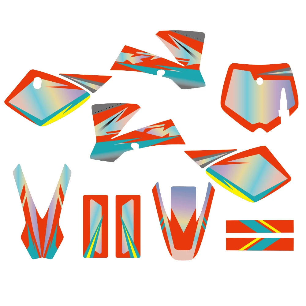 Fit For SX50 SX 50 MINI 2002 2003 2004 2005 2006 2007 2008 Motorcycle Graphics Background Decals Stickers Kits Custom