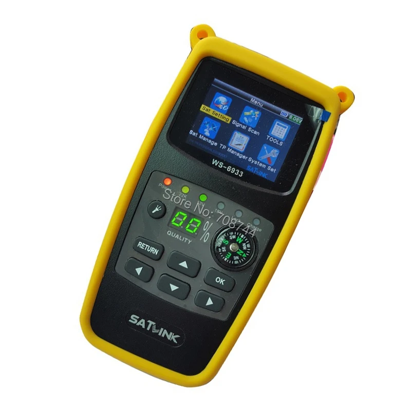 Original Satlink WS-6933 2.1 Inch LCD Display DVB S2 Satfinder FTA C&KU Bnd WS 6933 WS6933 Digital Satellite Finder Sat Meter