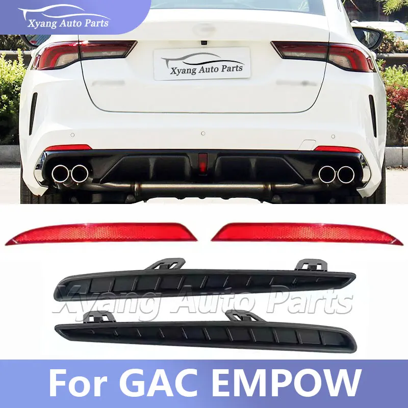 Rear Bumper Foglight Reflector Rear Plastic Decor For GAC EMPOW 2023 2024 Rear Bumper  Trim  Strip