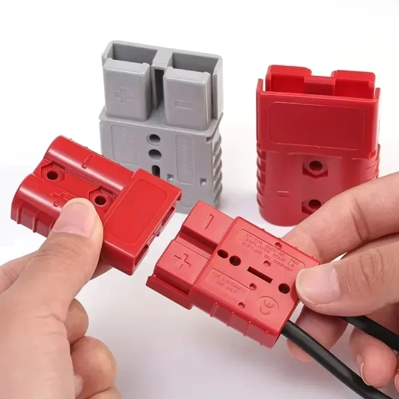 Universeller 50A 120A 600V 2-Pin-Steckverbinder Hochstrom-Batterie-Schnellladestecker für Gabelstapler, Auto, Wohnmobil, Batterie, USV, Wechselrichter – Detail 5
