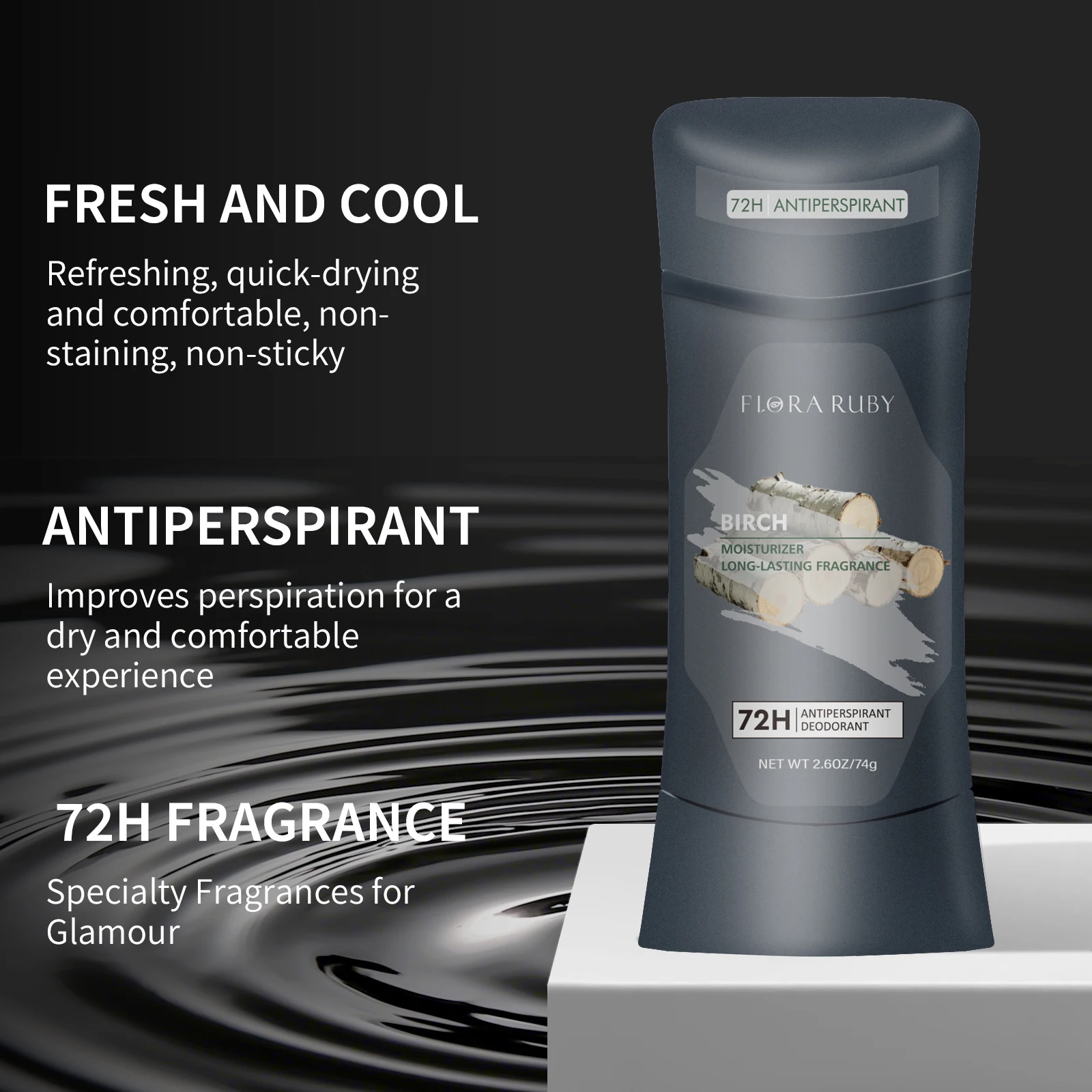 ระงับกลิ่นกาย Antiperspirant สําหรับชายใต้วงแขนกลิ่นกลิ่นหอมกําจัดกลิ่นระงับกลิ่นกายยาวนานสําหรับชาย Body Care 70g