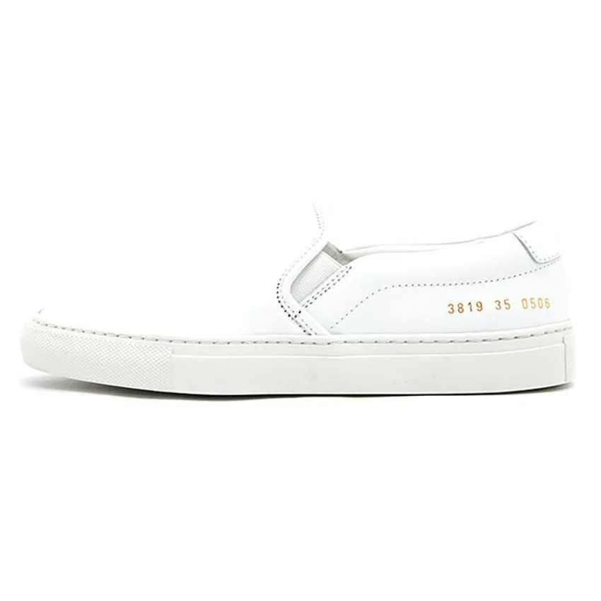 Common Loafers Men Slip-On White Sneakers British Genuine Leather Korean Versatile Casual Shoes Spring