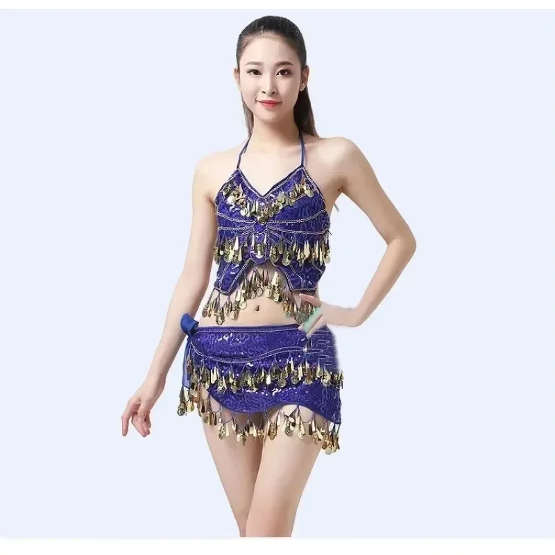 

2026 New 2pcs/set Belly Dance Costume Womens Belly Dancing Costume Sets Tribal Bollywood Costume Indian Dress Bellydance Dress
