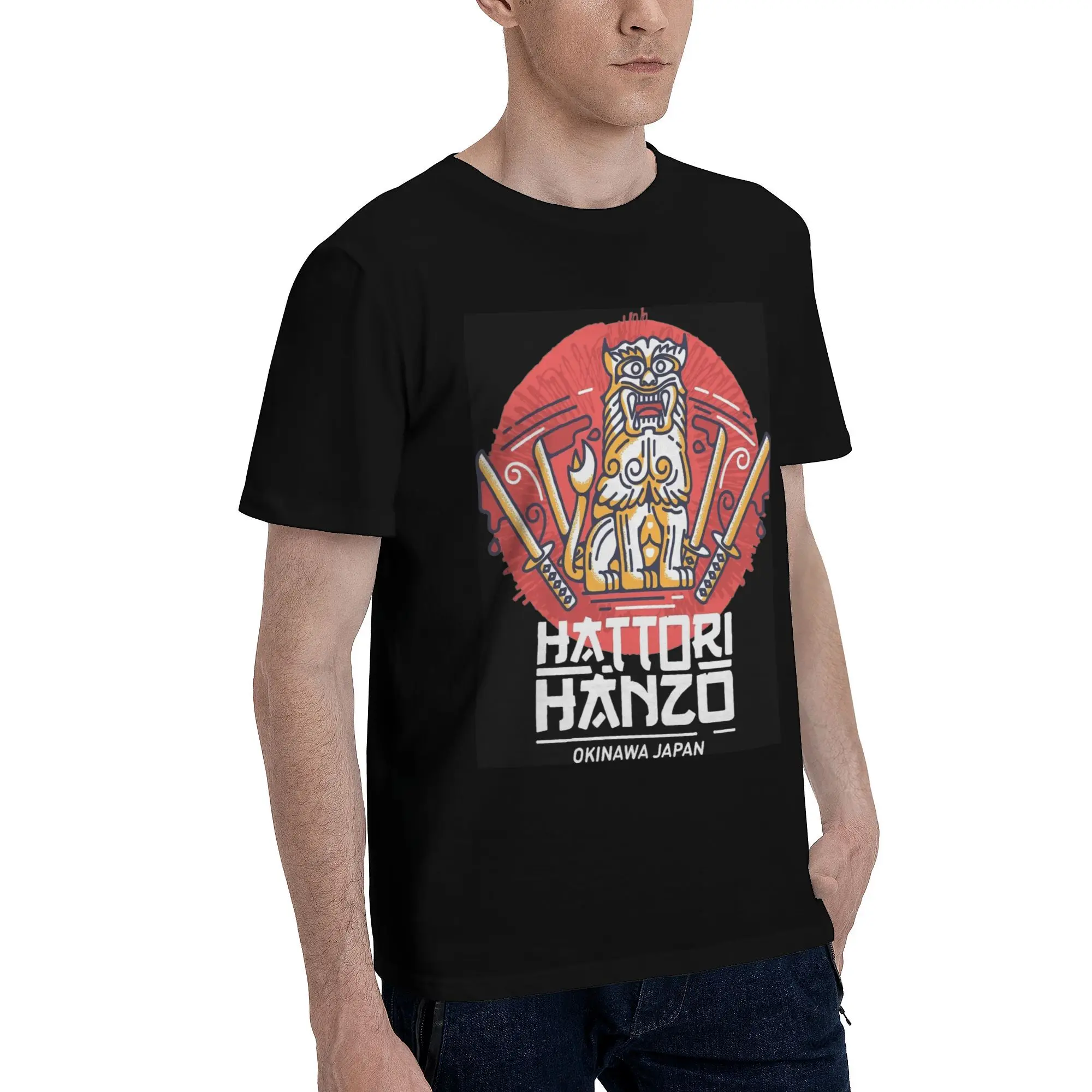 Hattori Hanzo Form Kill Bill Sword & Sushi  T-Shirt Men  Funny Cotton Tees Crew Neck Short Sleeve T Shirt Printed Tops