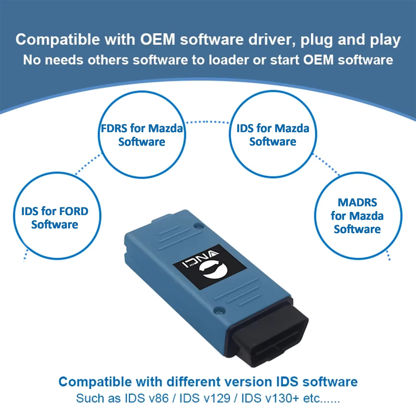 VNCI VCM3 Scanner für Ford Mazda Auto-Diagnosegerät unterstützt CAN FD DoIP mit Original-Treiberunterstützung IDS FDRS MADRS Software. – Detail 3
