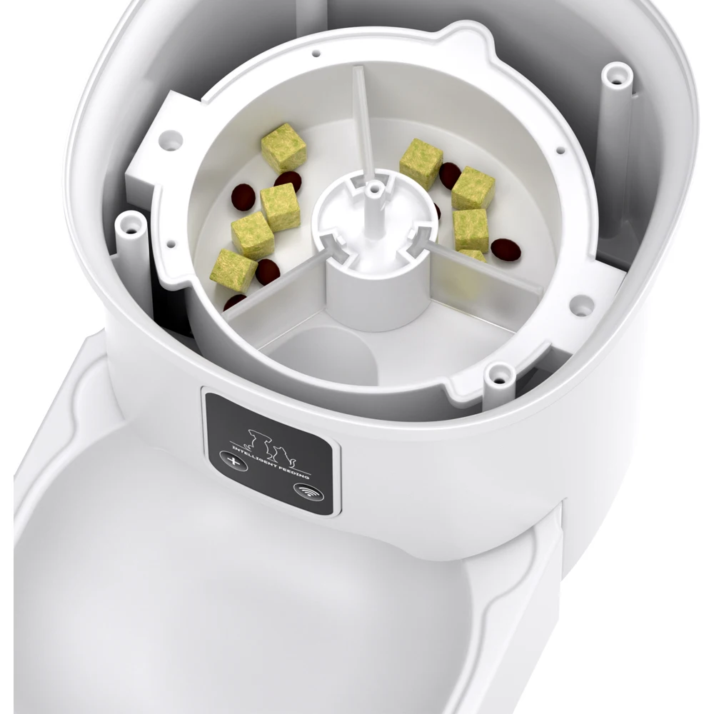 4L WIFI Button Automatic Cat Feeder Intelligent Cat and Dog Pet Feeder Smart Pet Cat Food Dispenser Pet Feeder(No 5V 1A plug) - Image 5