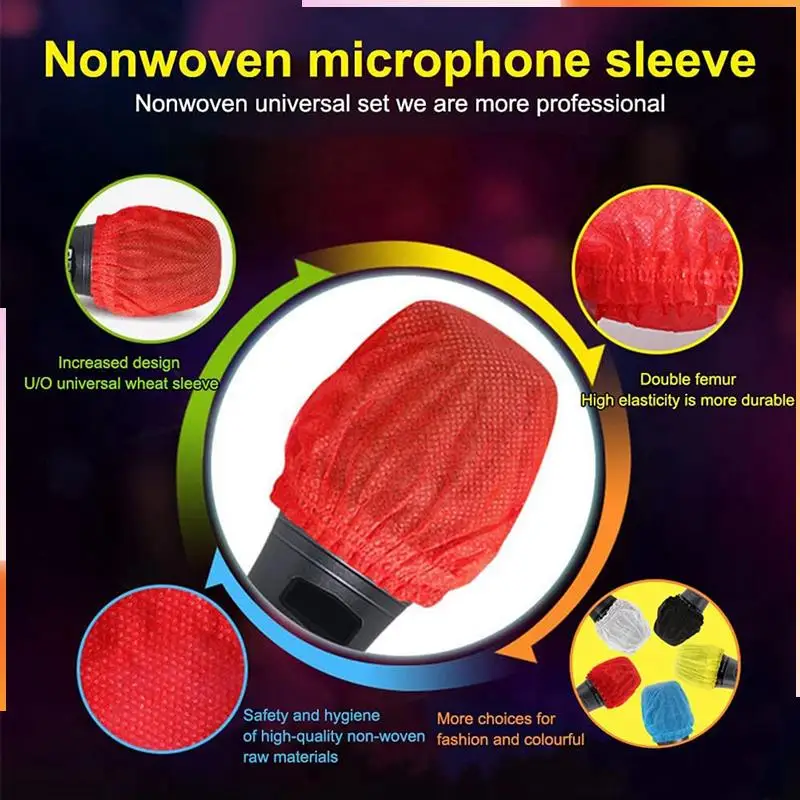 

A92Z 1200Pcs Disposable Microphone Cover,Handheld Microphone Windscreen For KTV Recording Studio Karaoke(Mixed Colors)