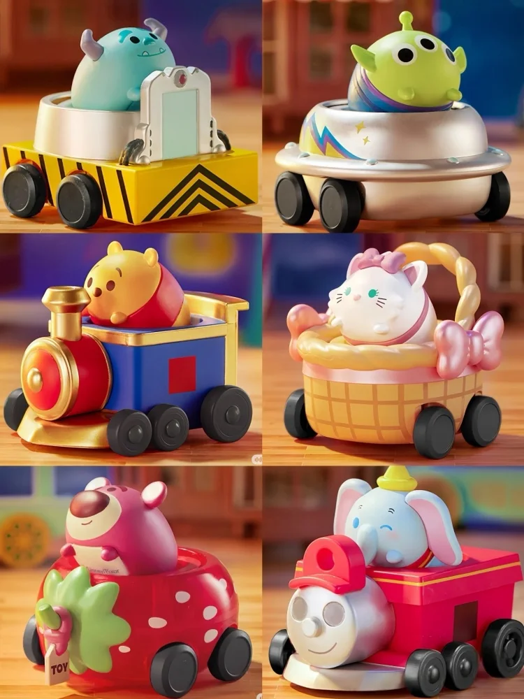 2025 New Miniso Disney Tsum Tsum Parade Series Blind Box Anime Figure Stitch Alien Merchandise Trendy Toy Desktop Cute Ornament