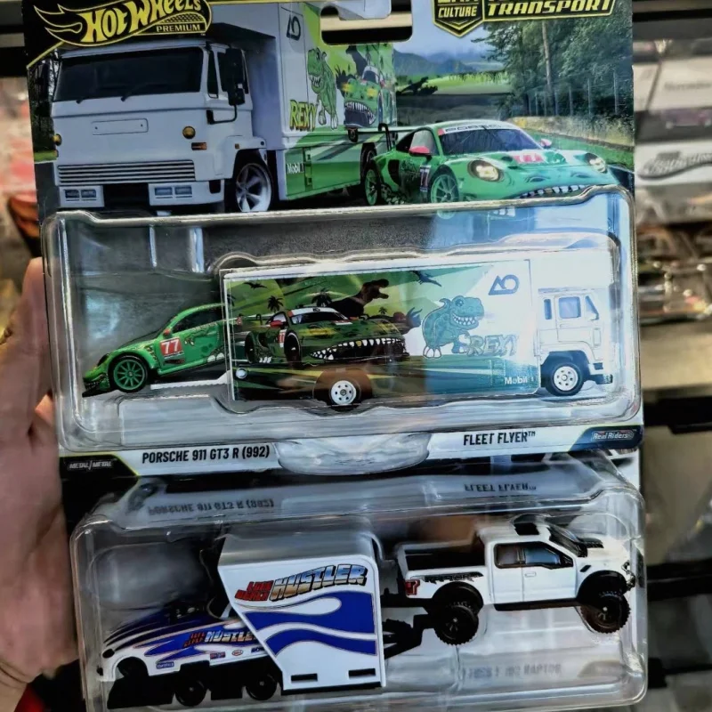 New Stock Original Box Hot Wheels Premium Team Transport Diecast Car Model FLF56 K Porsche 911 Collection Toy Car Surprise Gifts
