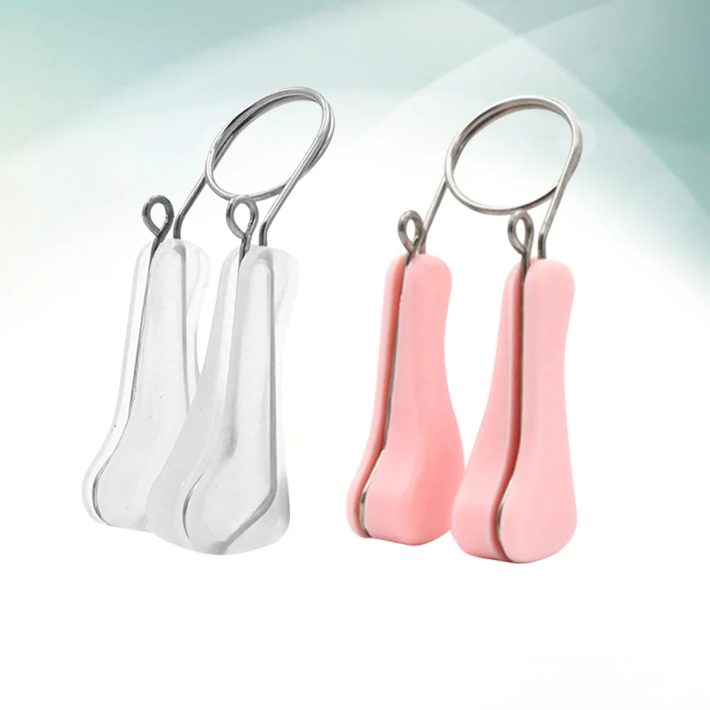 

2pcs Nose Up Corrector Shaping Clip Bridge Straightening Non Surgical Tool for Nose Lifting Clip Women Girls White
