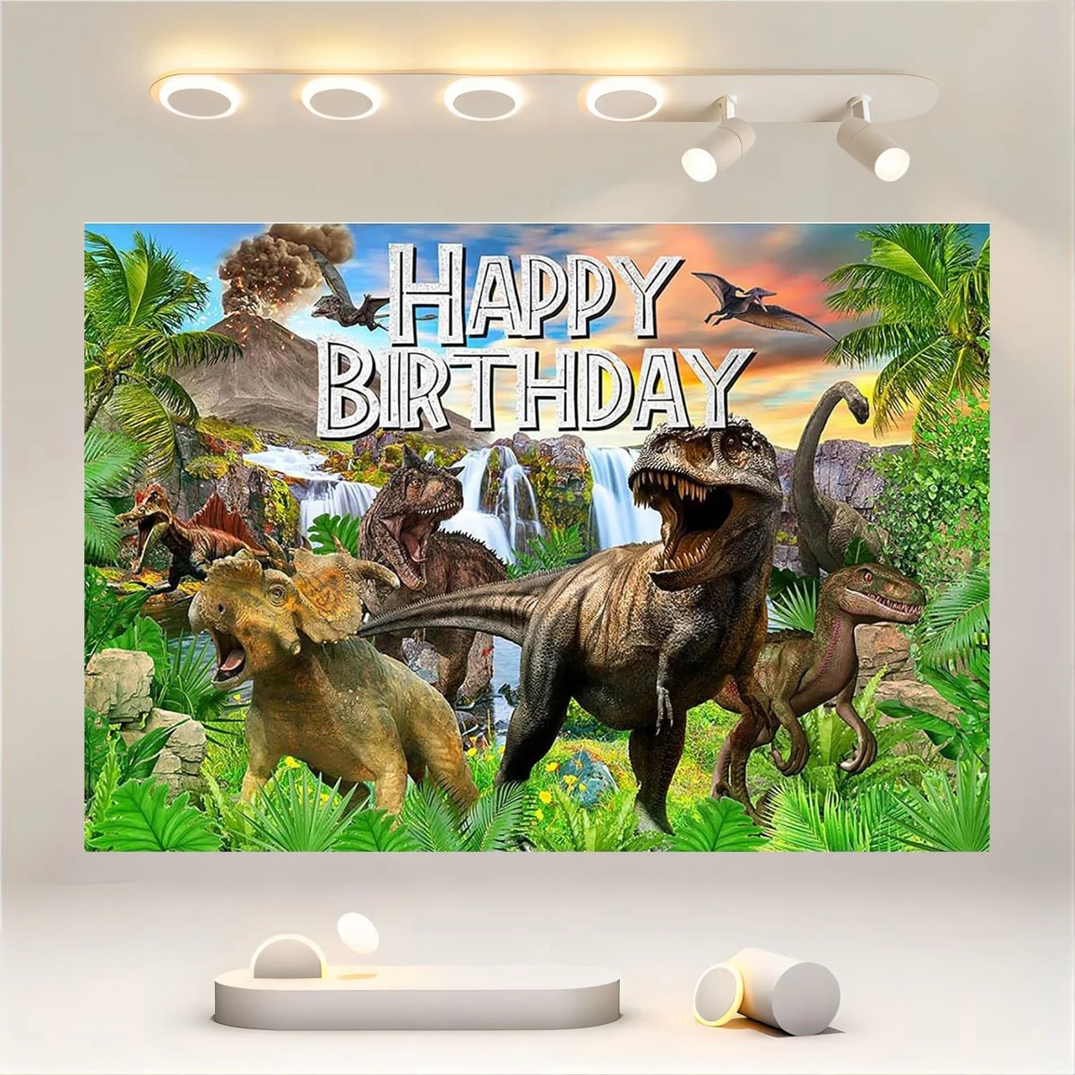 Dinosaur Birthday Wild Animal Jungle Dinosaur World Happy Birthday Party Decoration Boy Jurassic Dinosaur Theme Birthday Banner