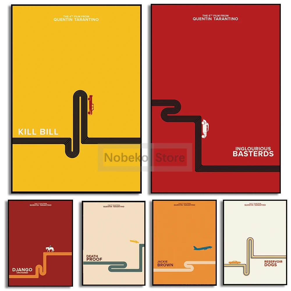retro-minimalista-linha-de-filme-e-cartaz-do-carro-quentin-tarantino-colecao-impressoes-pintura-em-tela-arte-da-parede-fotos-decoracao-do-quarto-casa