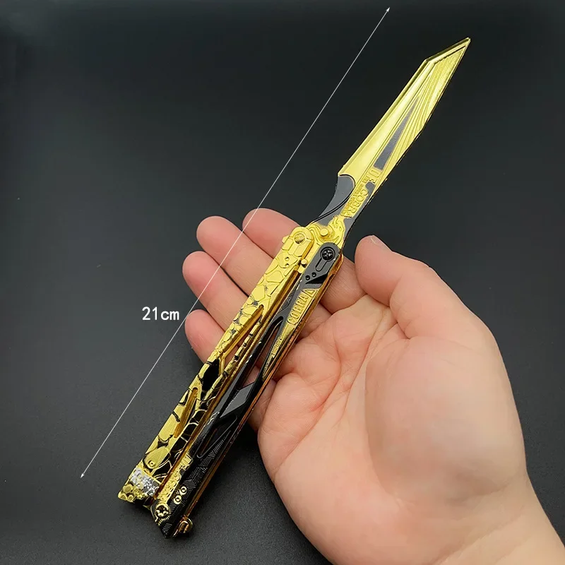 21cm Action Delta Shadow Butterfly & Blade of Pity Game Peripherals Metal Weapon Model Peripheral Collection Set Gift Sword Toys