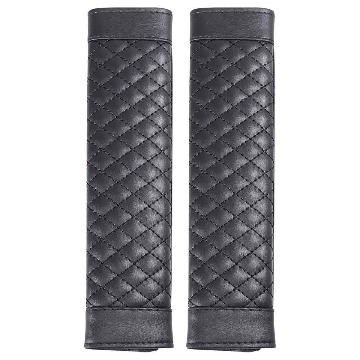 

2Pcs Brown Lambskin Cover Comfortable Shoulder Pad for Auto Accessory Soft No Static Easy to Use