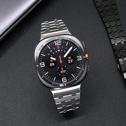 No Gaps Stainless Steel Band for Samsung Galaxy Ultra 47mm 2025 Luxury Bracelet for galaxy watch 7 ultra Strap Curved End Correa