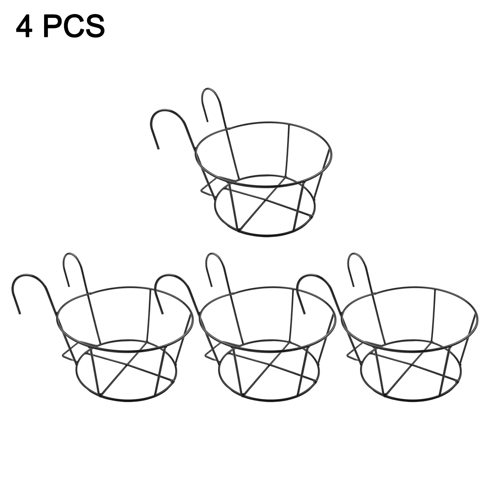 

Outdoor Hanging Plants Hanging Flower Stand Garden Decor Elegant Flower Pot Holder Flower Stand Versatile Display Anti-Rust Iron