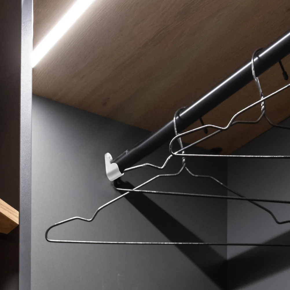 

18pcs Closet Hanger Rod Thickened Materials Adjustable Clothes Pole Bracket Socket Holder Closet Rod Support Hardware