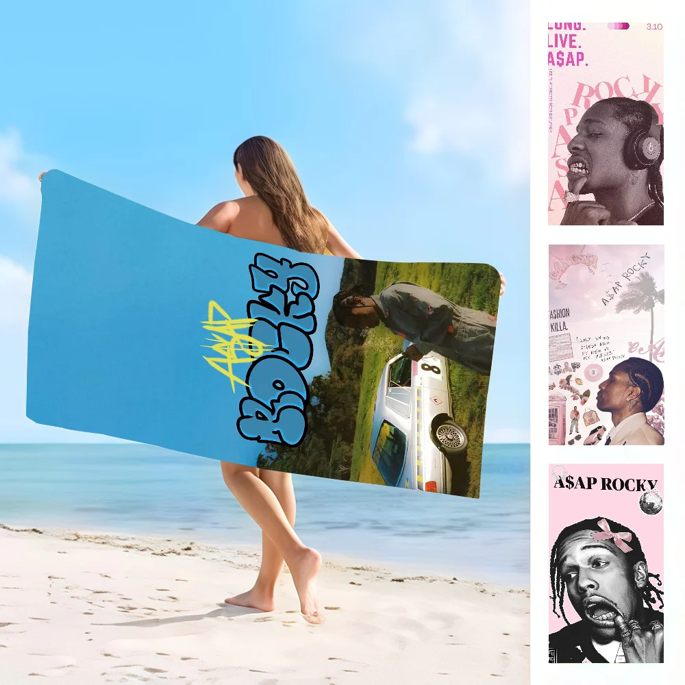 

American Singer ASAP Rocky Towel Absorbent microfiber beach towel，quick drying, for swimming, camping, yoga and outdoor beach