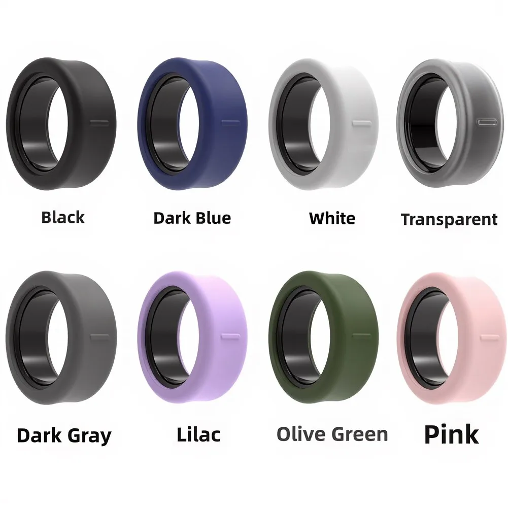 3pcs Silicone Cover For Oura Ring 5 Elastic Scratch Resistant Soft Shell Protective Case For Smart-ring Replacement Accessories