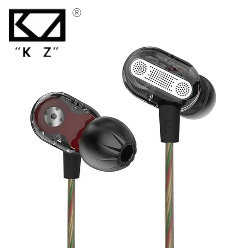 KZ ZSE-auriculares intrauditivos dinámicos con doble controlador, Monitor de Audio, auriculares con aislamiento de ruido, auriculares deportivos de música HiFi