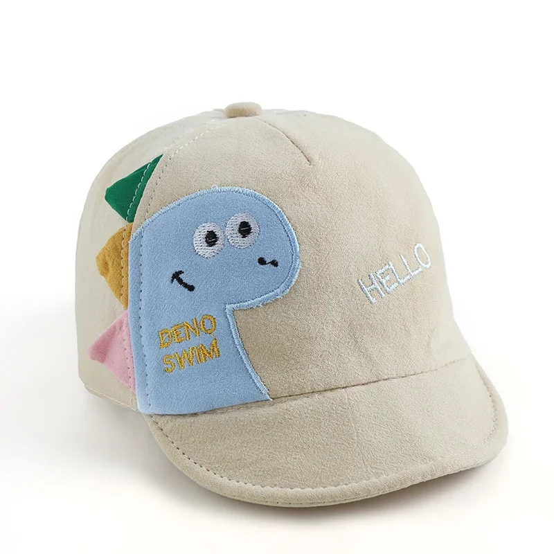 New Summer Baby Bucket Hat Dinosaur Cute Newborn Baseball Cap Color Outdoor Beach Kids Baby Boy Girl Sun Hats Bonnet