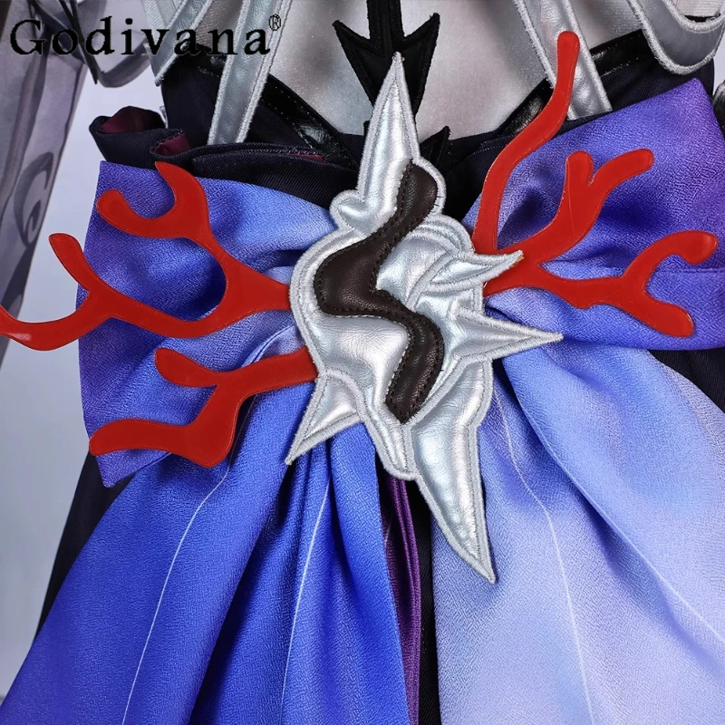 فستان تنكري من Game Honkai Star Rail Hysilens للنساء Helektra Hysilens أزياء تنكرية للسيدات فستان الهالوين