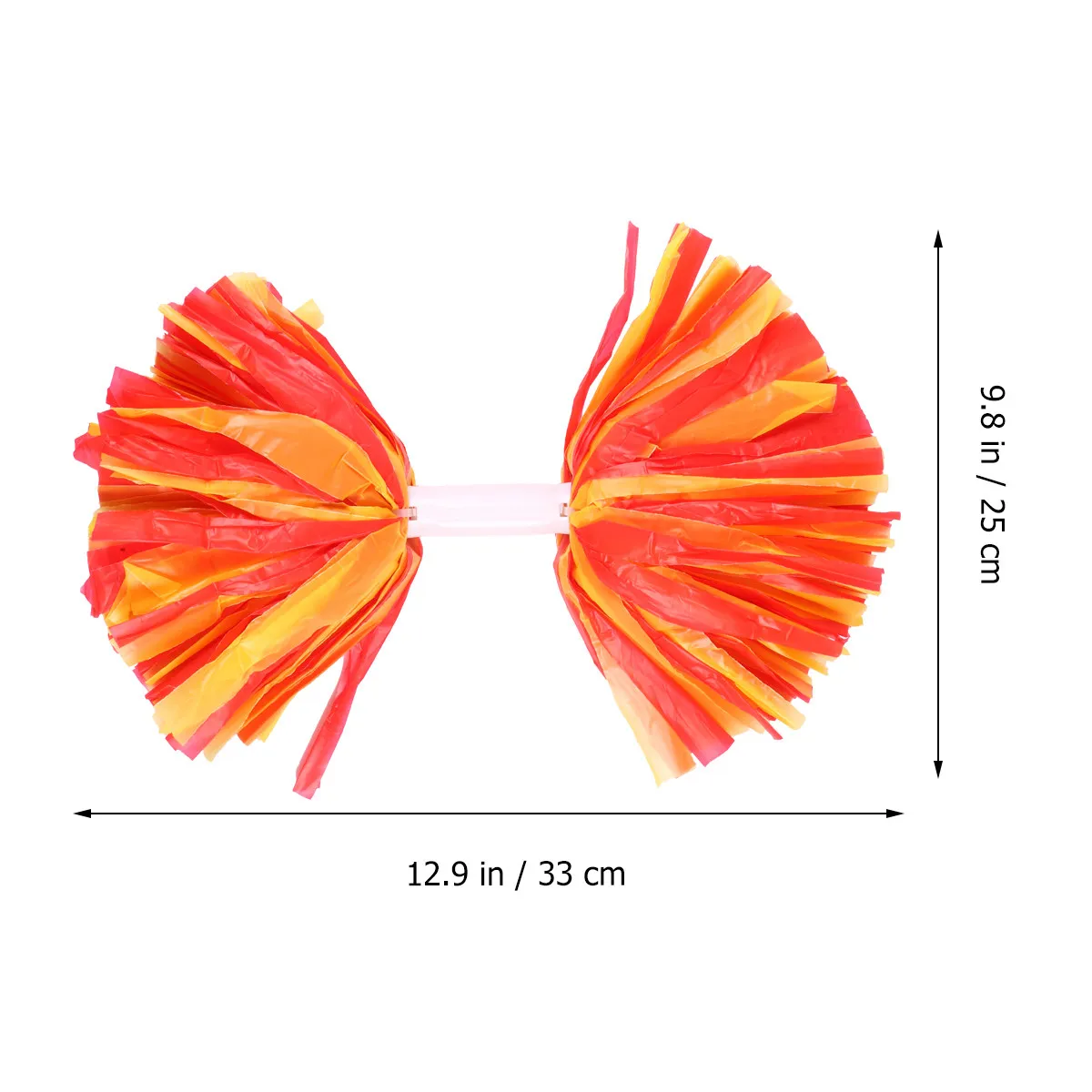 1Pair Lightweight Unbreakable Plastic Cheering Poms in Vibrant Colors Perfect for Cheerleading Competitions Football Baseball