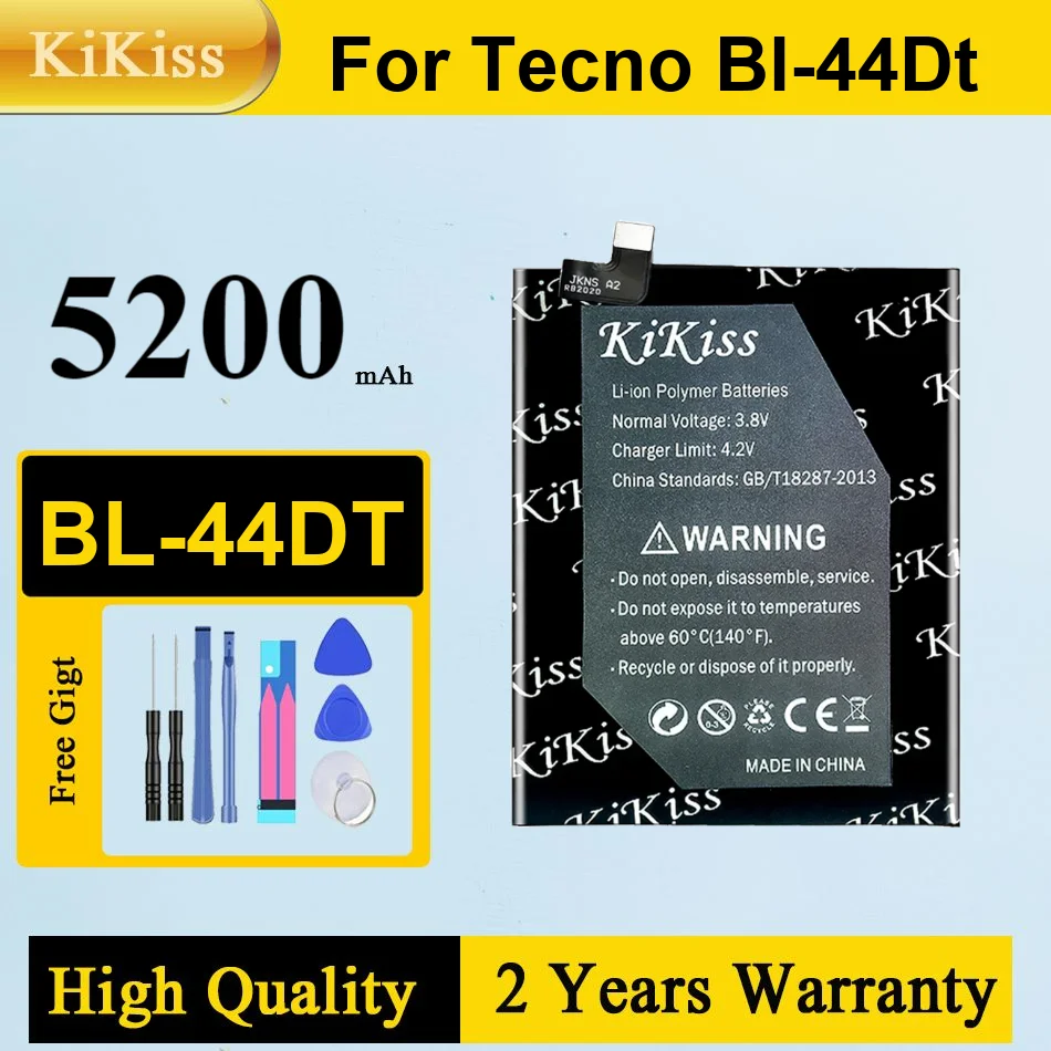 

5200Mah Kikiss Battery BL-44DT For TECNO