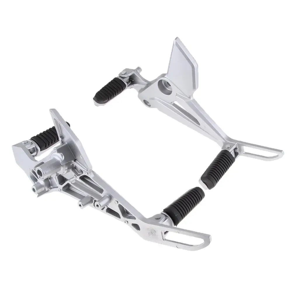 

2x Motorcycles Adjustable Footrests Footpegs Footrest System