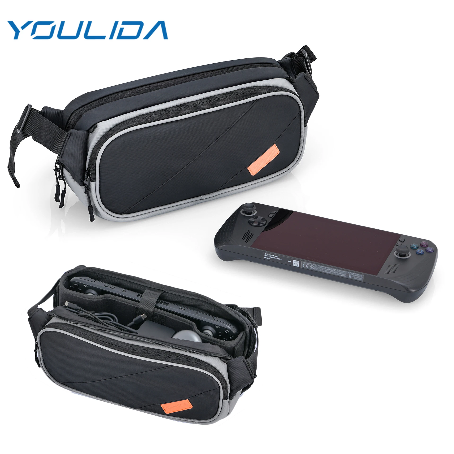 

Дорожный чехол из искусственной кожи, сумка через плечо для Nintendo Switch 2/OLED/PS5/Steam Deck/ROG AIIy/PS Portal, аксессуар для игровой консоли