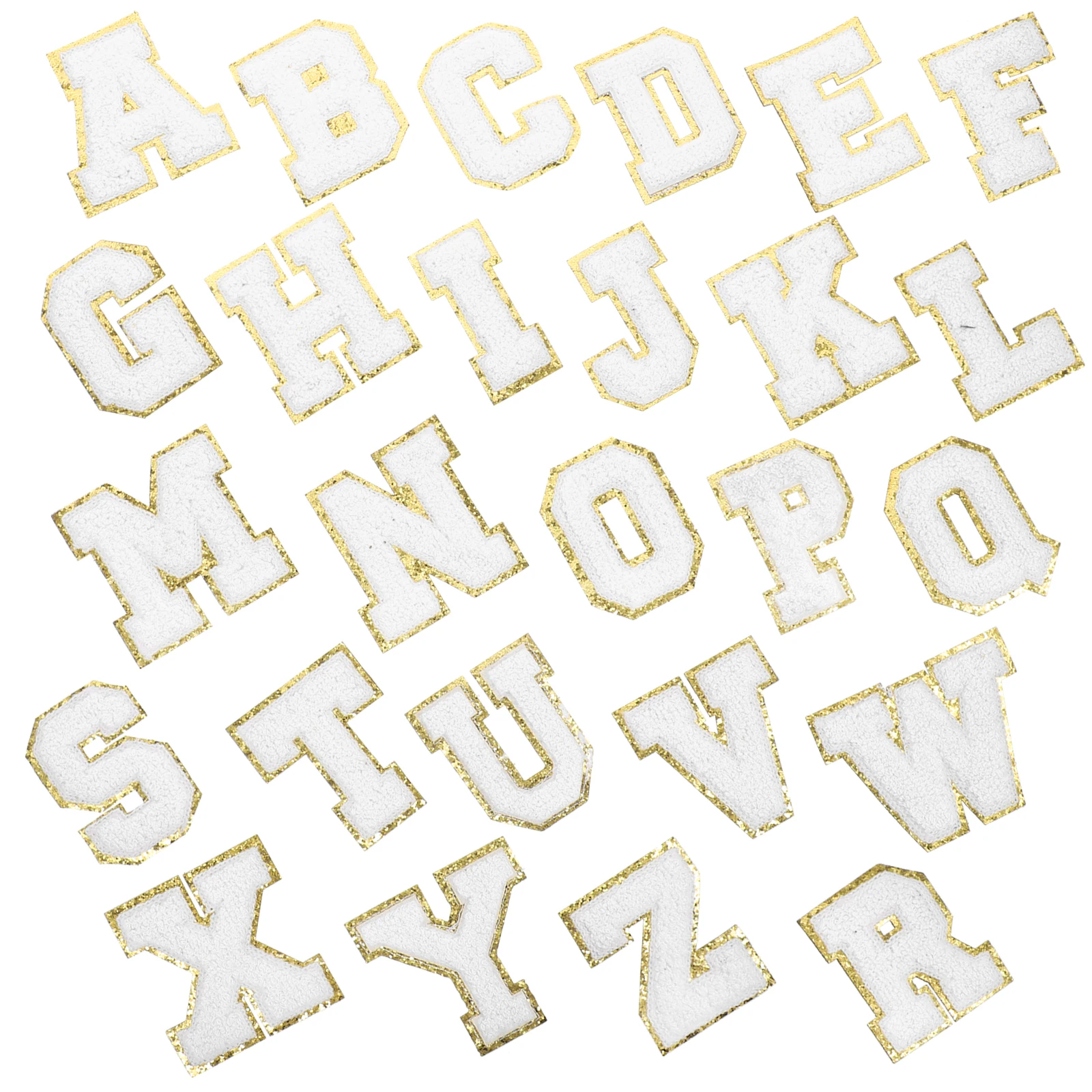 

26 pcs English Alphabet Sewing Embroidery Appliques Iron On Repair Patches For Clothes Jeans Decorative Garment Accessories