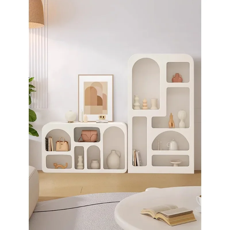 French storage vertical  live stream living room wall storage  Nordic cave display cave cabinet decorative