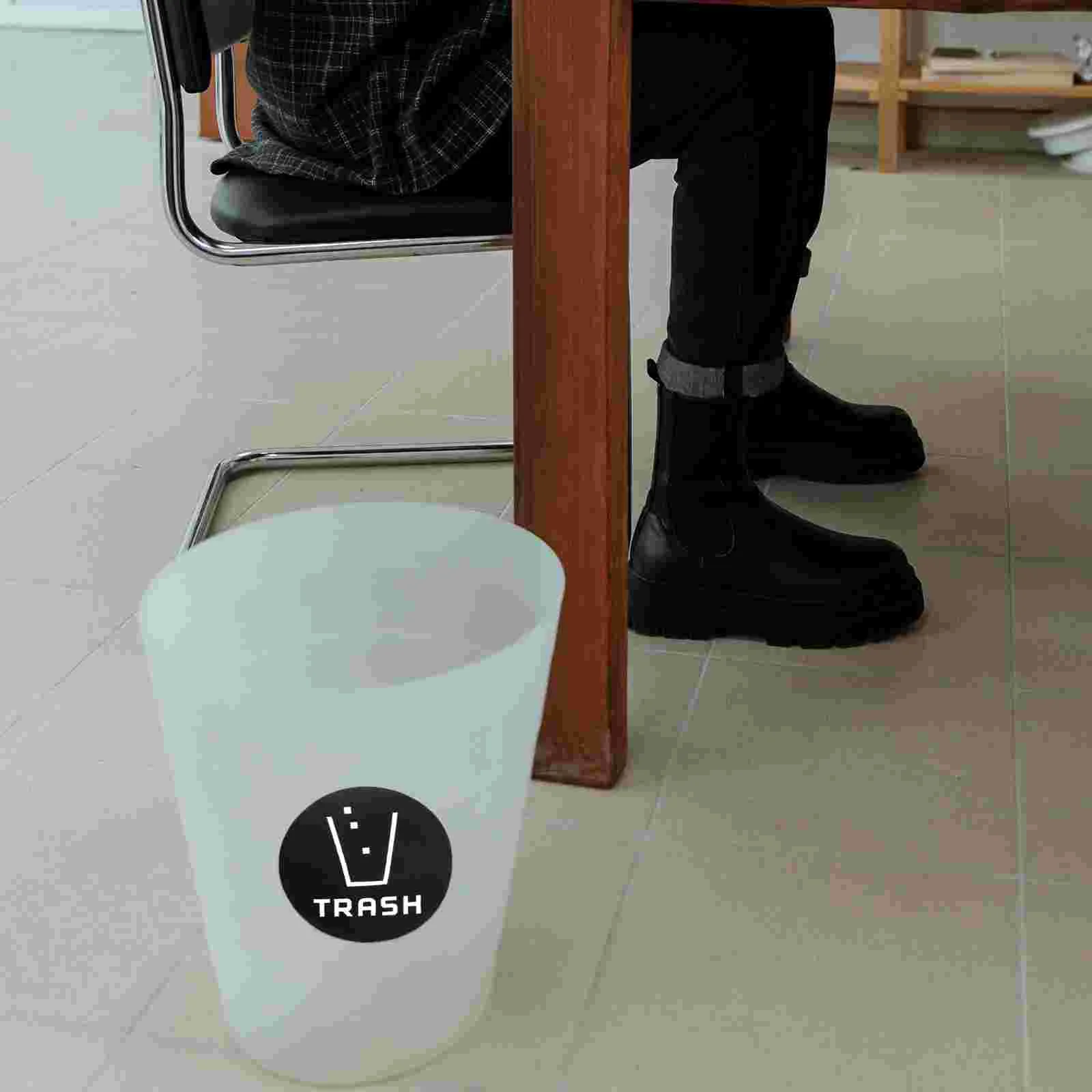 4 Pcs Trash and Recycle Stickers Car Garbage Bin for Recyclable Sign Labels Self-adhesive Decal