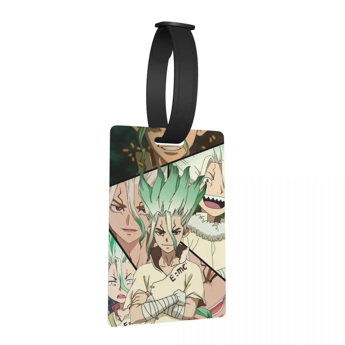 

Бирки для багажа Senku Ishigami Dr Stone Apan Anime, аксессуары для чемоданов, этикетки для путешествий, держатели для идентификационных бирок с именем и адресом