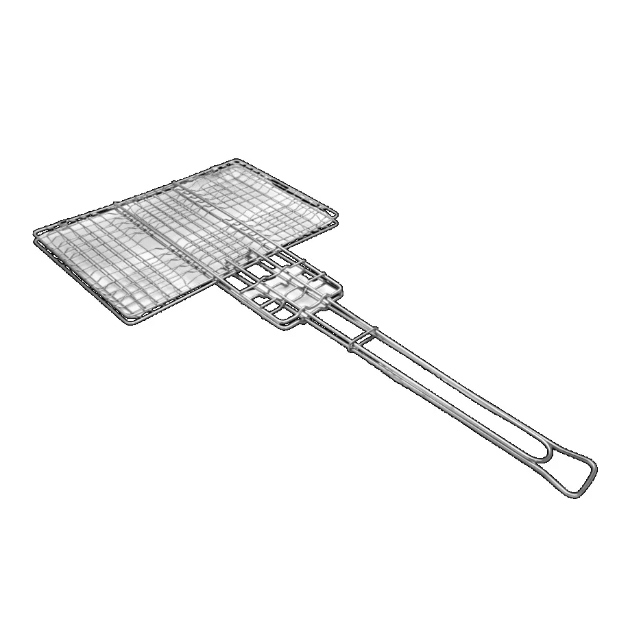 Deluxe Chrome-Plated Broiler with Extendable Handle and 9x13 Grill Surface