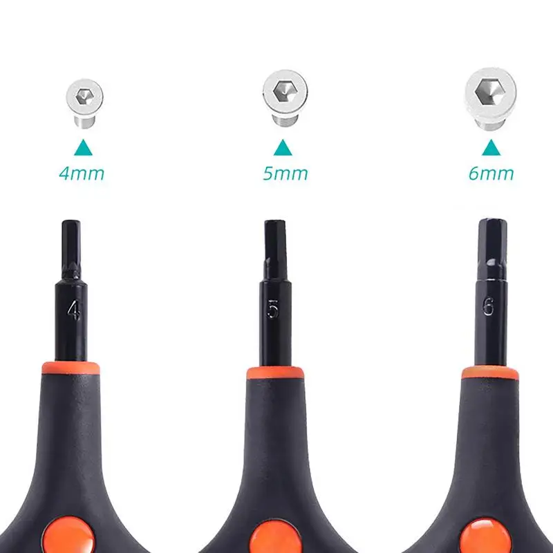 Imagem -06 - Chave Sextavada tipo y Chaves Allen de Aço Tripla Cabeça Aperto Antiderrapante Ferramentas Hexagonais Multifuncionais Ergonômico e Portátil