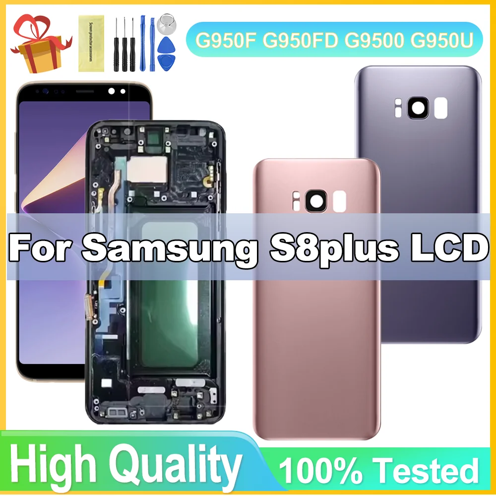 TFT Screen for Samsung S8 Plus G955F Lcd Display Digital Touch Screen with Frame for Samsung S8+ G955 Screen With Frame