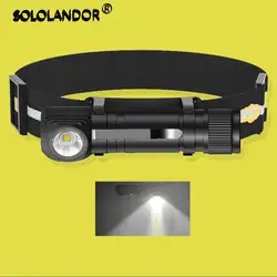 HD30B USB Type C Rechargeable Headlamp 18650 Super Bright LED Torch 1200lm Headlight with 3 Modes Power Indicator Magnetic Tail