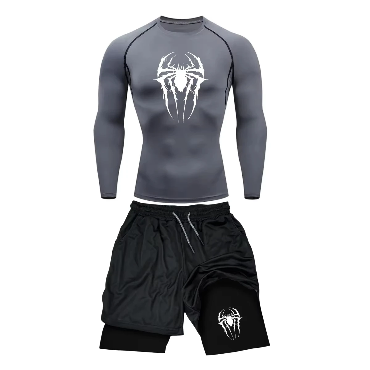 

Compression Suit Men T Shirts+Pants Fitness Boxing Muay Thai Shorts Clothing Men Rashguard Jiu Jitsu Gym Sets Jerseys Bjj Boxeo