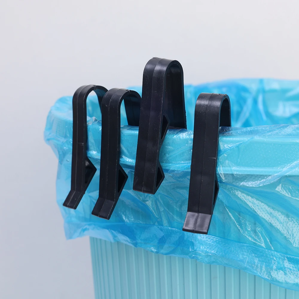 60-2PCS Rubbish Basket Clips Anti-Slip Holder Snack Bags Sealing Clamps Garbage Bin Bag Fixed Holder Kitchen Home Storage Tools