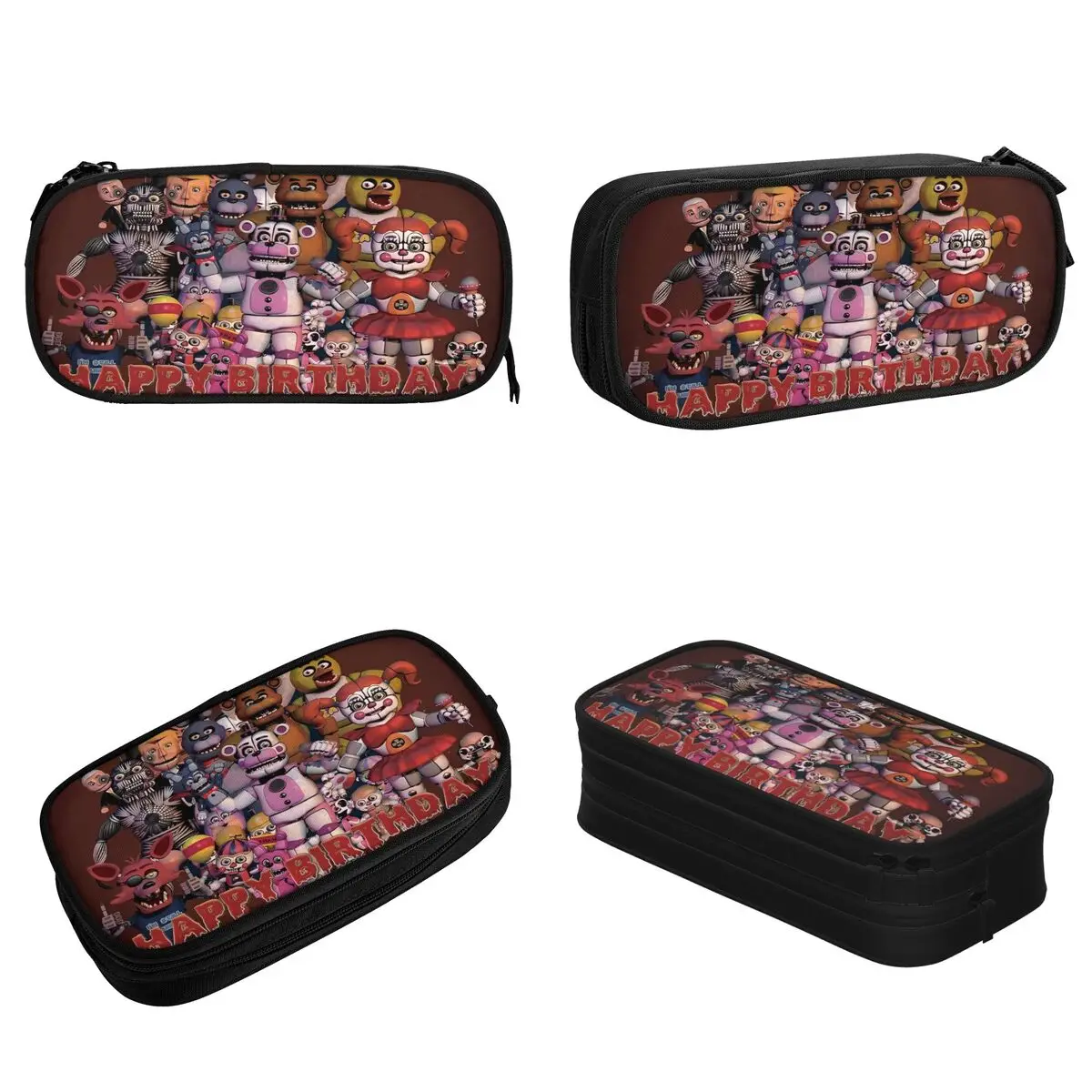 FNAF Cartoon Pencil Case Creative Horro Game Pen Holder Bag Girls Boys Large Storage Office Gifts Pencilcases