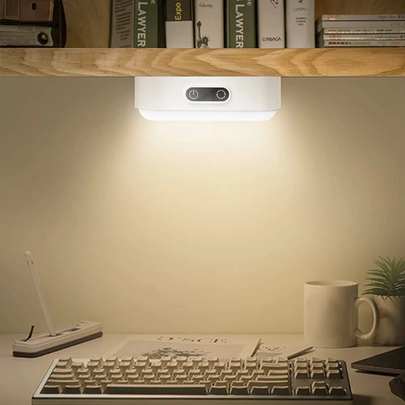 Unter Schrank leuchten, stufenlos dimmbare Lese lampe wiederauf ladbar, 5 Farben verstellbar für Schrank, Schmink spiegel